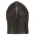 pano para la cabeza de un caballero medieval apta para juegos de roles material plateado