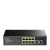 switch cudy fs1010p 8 puertos fast ethernet poe metal sin ventilador