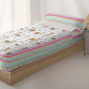Saco Nórdico Cute Llamas 90x200 Cm (cama 90) Sin Relleno