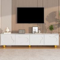 sweiko mueble para tv 180x40x45 cm diseno de dibujos animados con nubes 2 armarios 5 patas estables carga de 60 kg apto para 75 pulgadas