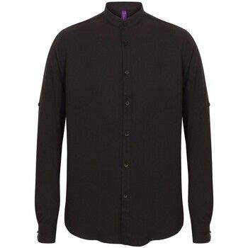 Henbury Camisa manga larga H592 para hombre