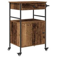 carro de cocina madera vieja 56 x 43 x 895 cm vidaxl
