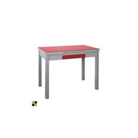 mesa cocina extensible modelo tetra 100160 x 60 x 76 - rojo