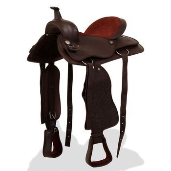 Montura Occidental, Cabezada Y Pechera Cuero Real 15