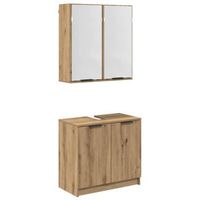 juego de muebles de bano  armario de bano roble artesanal madera de ingenieria