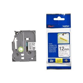 Brother TZe-S131 Original P-Touch Label Tape (12mm x 8m) Black On Clear