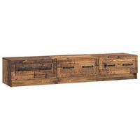 mueble de tv 147 x 345 x 27 cm madera envejecida vidaxl