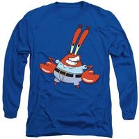 spongebob squarepants camiseta manga larga mr krabby para mujer