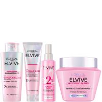loreal paris elvive glyolic gloss 4-step mask shine bundle