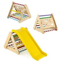 juguete de escalada para ninos pequenos estructura triangular 4 en 1 con rampa multicolor