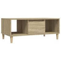 mesa de centromesa auxiliarmesa de cafe madera contrachapada roble sonoma 90x50x365 cm