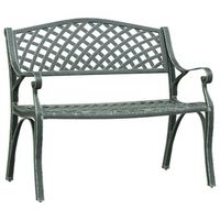 banco de jardin  banco de exterior  silla de jardin de aluminio fundido verde 102 cm