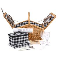 cesta de picnic de mimbre montaigne - 4 personas
