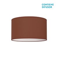 fabrilamp plafon nicole en marron chocolate 3xe27 14x40d
