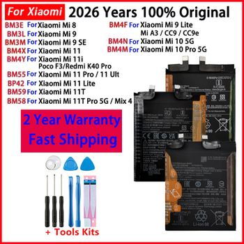Batería Original para Xiaomi Mi 8 9 10 11 11i 11T Ultra SE Lite 5G baterías BM55 BM58 BM59 BM3L BM3M BM4F BM4N BM4X BM4Y BP42