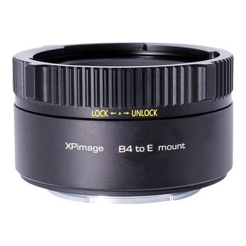 Adaptador de Lente XPimage B4 a Montura E para Lentes de Transmisión B4 de 2/3 Pulgadas a Cámaras de Video Profesionales Sony E Mount y Cámaras de Cine