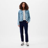 gap pantalones de mediana altura color marino 862399-802