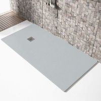 plato de ducha resina madison ceniza  80x140cm