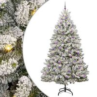 arbol de navidad artificial verde y 270 cm pvc y metal vidaxl