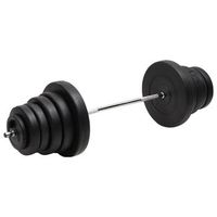 mancuerna con discos 90 kg vidaxl