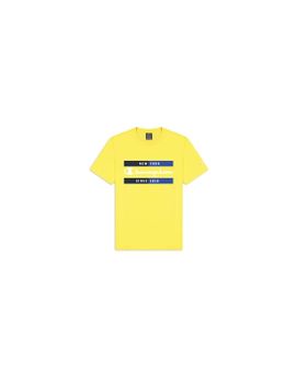 Camiseta Champion Crewneck Amarillo Hombre