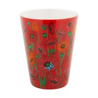 taza  45 cl  rojo porcelana china  121  x  65 cm x  65 cm
