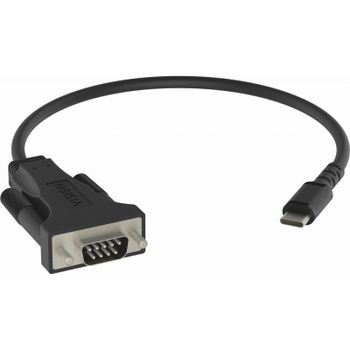 Cable serie Vision TC-USBCSER/BL USB-C a RS-232 Negro 170 mm