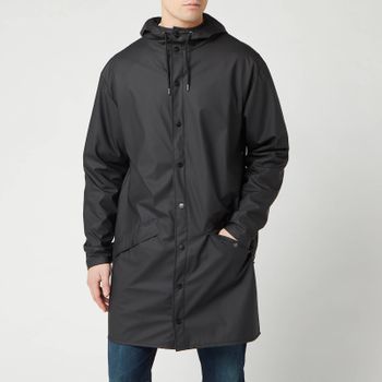 RAINS Men's Matte Shell Long Jacket - M