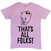 dessins animes camiseta thats all folks para mujer