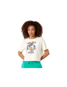 Camiseta Rip Curl Stay Wild Mujer Blanco