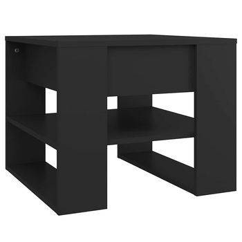 Mesa De Café - Mesa De Centro Madera De Ingeniería Negro 55,5x55x45 Cm