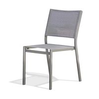silla de jardin apilable de aluminio y lona plastificada