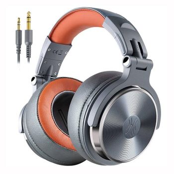 Auriculares OneOdio Pro 50 Gris Conexión Dual Jack 3.5 y 6.35 mm
