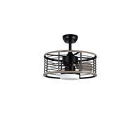 ventilador de techo metal color negro serie pella 50cm