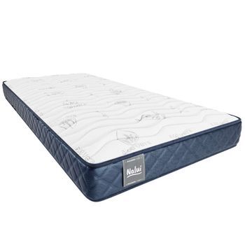 Colchón Viscoelástico 150x190 Cm Multicapa,núcleo Gravityfoam, Firmeza Alta, Reversible, Transpirable. Hecho En España Nalui Mulhacén Dualsense Azul
