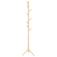 perchero de pie 40x40x165 cm madera natural