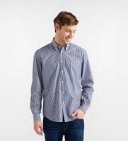 harmont  blaine para hombre crq074013436b camisa a rayas corte regular marino xl casual algodon clasico manga larga