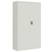 armario archivador de acero gris claro 105x40x180 cm vidaxl