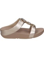 sandalias con cuna para mujer fitflop hj2-c22 color oro 38