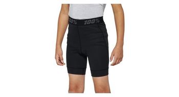 Pantalones cortos ridecamp 100  para ninos con forro negro