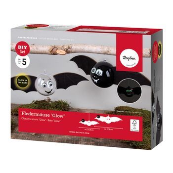 Kit De Murciélagos - Fosforescentes - Para Colgar - 2 X 27,6 Cm Y 23,9