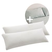 pack ahorro 2 almohadas viscoelastica copos aloe vera  2 fundas almohada aqua cama 180cm donegal collections