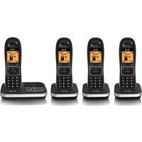 bt 7610 cordless phone with answering machine - quad handsets