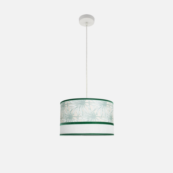 Fabrilamp Colgante Caledonia 1xe27 Blanco Verde Regx40x40cm