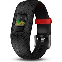 garmin vivofit jr 2 kids activity tracker - black spider-man adjustable band black