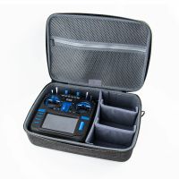 estuche de transporte y proteccion grande de tela eva con cremallera y correa para el hombro para el transmisor radiomas
