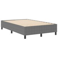 cama de plataforma gris claro 120 x 190 cm tela de pana vidaxl