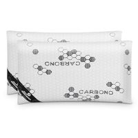 nalui almohadas copos viscoelastica carbono blanco pack 2 70x38 cm firmeza media