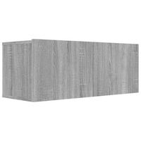 mueble para tv madera de ingenieria gris sonoma 80x30x30 cm vidaxl
