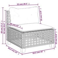 conjunto de relax para el jardin con cojines set de 9 piezas